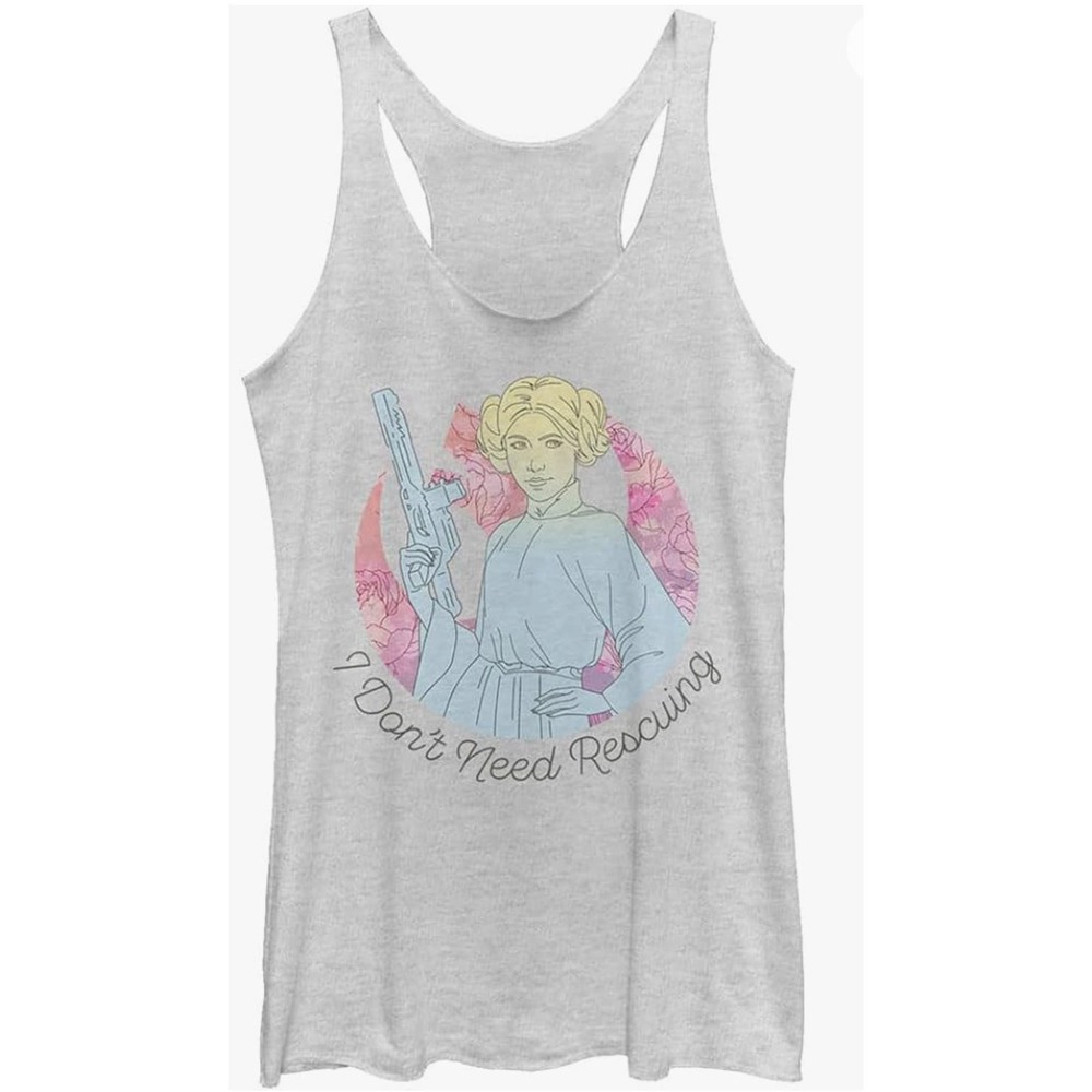 Star Wars Don't Need Rescuing Women's Racerback Tank Top - Size M wts215